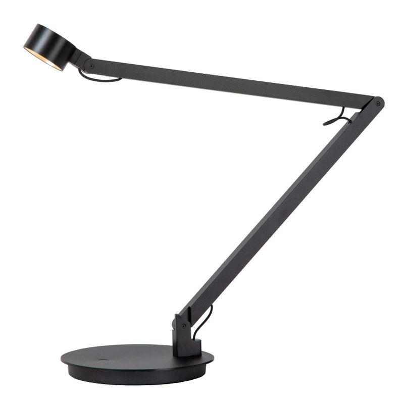 Lucide OGDEN - Stolová lampa - LED Dim. - 1x6W 3000K/3100K - Čierna